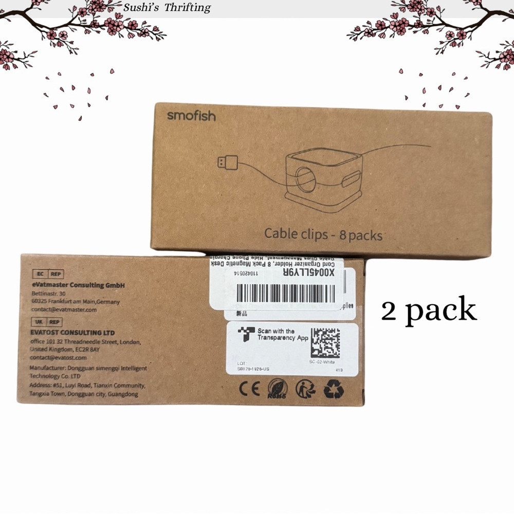 2-Pack Smofish Cable Clips - Picture 2 of 6